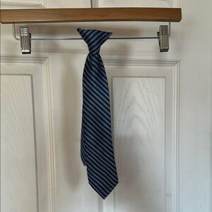 Blue Striped kids Cherokee clip-on  Tie